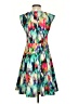 Nanette Lepore Print Green Cocktail Dress Size 2 - photo 2