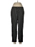 Chaps 100% Viscose Polka Dots Black Casual Pants Size M - photo 1