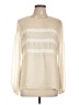 St. John 100% Silk Ivory Long Sleeve Silk Top Size 12 - photo 1