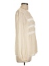 St. John 100% Silk Ivory Long Sleeve Silk Top Size 12 - photo 4