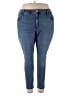 Terra & Sky Solid Blue Jeans Size 24 (petite) - photo 1