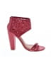 Bamboo Red Heels Size 7 1/2 - photo 1