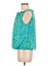 Audrey Talbott 100% Polyester Teal Sleeveless Blouse Size M - photo 5