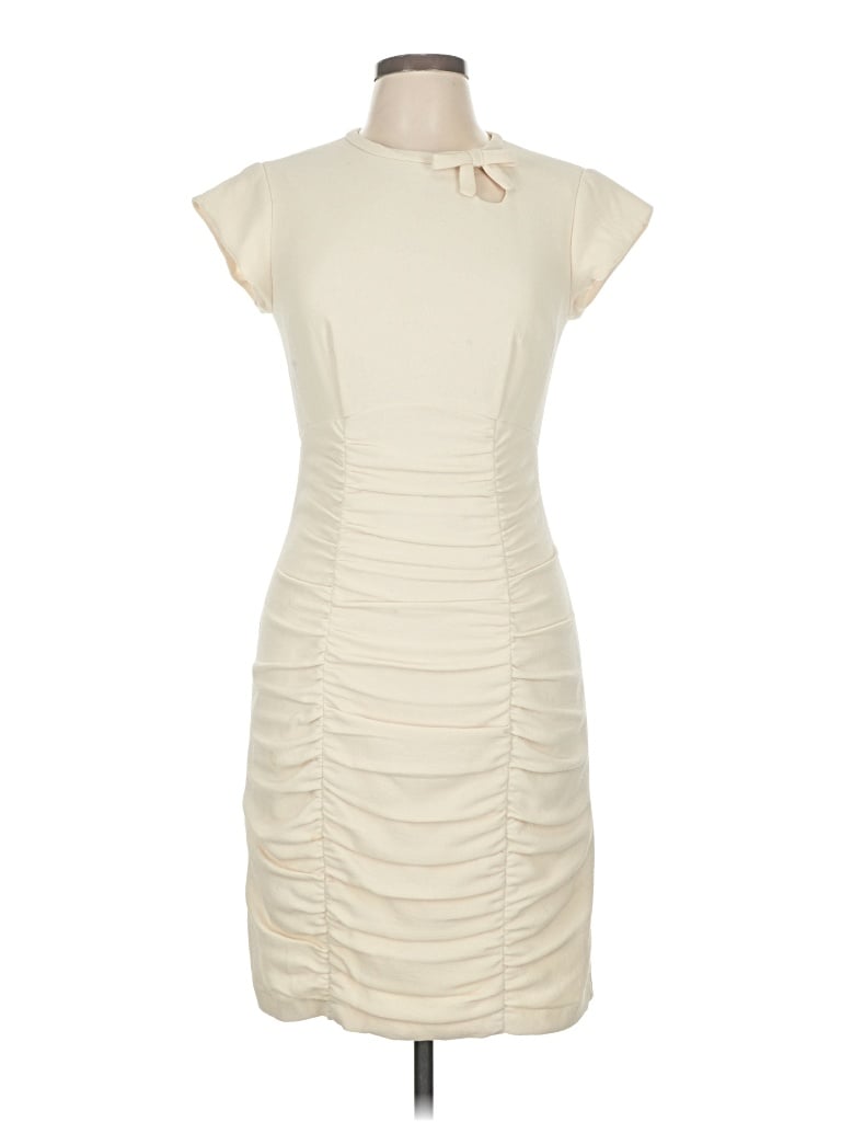 Pre-owned Nanette Lepore Cocktail Dress In White