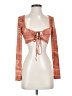 Shein Orange Long Sleeve Top Size 2 - photo 1