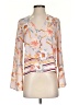 Urban Romantics 100% Polyester Floral Ivory 3/4 Sleeve Blouse Size S - photo 1