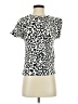 Love Ady Animal Print Ivory Short Sleeve Turtleneck Size S - photo 1