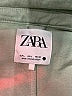 Zara 100% Cotton Solid Green Jacket Size L - photo 6