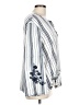 Skye's The Limit Stripes Ivory Long Sleeve Blouse Size L - photo 4