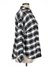 Evans 100% Viscose Plaid Silver 3/4 Sleeve Blouse Size 16 - photo 4