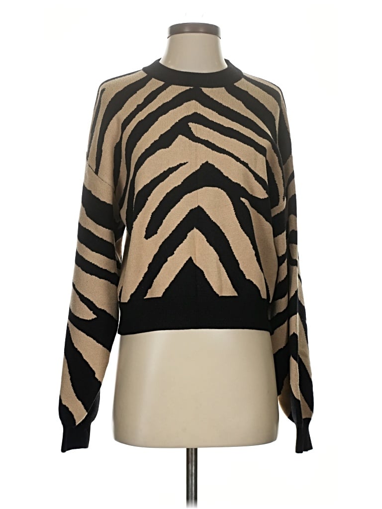 Pre-owned Noisy May Pullover Sweater In Brown