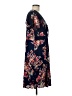 Torrid 100% Rayon Floral Blue Casual Dress Size Med Plus (00) - photo 4