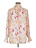 Unbranded Floral Pink Long Sleeve Blouse Size L - photo 1