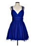 B. Smart 100% Polyester Blue Cocktail Dress Size 13 - 14 - photo 1
