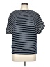 Unbranded Stripes Blue Short Sleeve Turtleneck Size L - photo 1