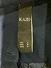 Kazo 100% Polyester Black Blue Long Sleeve Blouse Size M - photo 6
