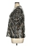 Elie Tahari 100% Polyester Metallic Silver Short Sleeve Top Size XL - photo 5