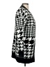 Aqua Houndstooth Black Cardigan Size M - photo 4