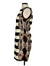 MAXSPORT Graphic Brown Cocktail Dress Size M - photo 5