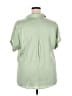 Assorted Brands 100% Lyocell Solid Green Short Sleeve Blouse Size 2X - photo 2