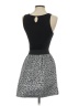 Aqua Animal Print Gray Black Cocktail Dress Size S (estimated) - photo 2