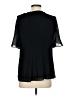 Ann Taylor 100% Polyester Black Short Sleeve Blouse Size S - photo 2