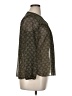 Oui Brown Green Long Sleeve Blouse Size 0X - photo 4