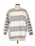 Staccato 100% Polyester Stripes Gray Pullover Sweater Size L - photo 1