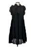 The Impeccable Pig 100% Polyester Solid Black Casual Dress Size M - photo 2