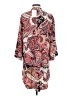 Zara Basic 100% Polyester Paisley Red Kimono Size S - photo 2