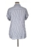 BeachLunchLounge Stripes Blue Short Sleeve Blouse Size XL - photo 2