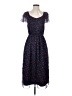 Benares 100% Polyester Polka Dots Blue Casual Dress Size S - photo 1