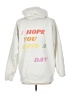 Assorted Brands 100% Cotton Ivory Pullover Hoodie Size L - photo 2