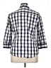 Foxcroft Checkered-gingham Blue 3/4 Sleeve Button-Down Shirt Size 14 - photo 2