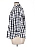 Foxcroft Checkered-gingham Blue 3/4 Sleeve Button-Down Shirt Size 14 - photo 5