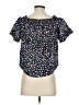 J.Crew 100% Cotton Polka Dots Black Short Sleeve Blouse Size 00 - photo 2