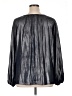ELOQUII 100% Polyester Metallic Silver Long Sleeve Blouse Size 16 - photo 2