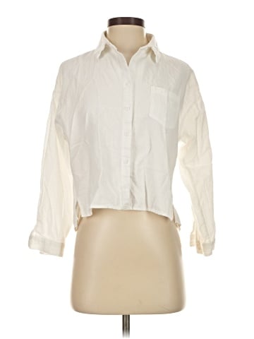 DV 3/4 Sleeve Button-Down Shirt (view 1)