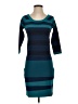 Max Studio Stripes Teal Casual Dress Size S - photo 1