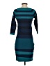 Max Studio Stripes Teal Casual Dress Size S - photo 2