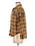 ABound 100% Cotton Plaid Brown Long Sleeve Button-Down Shirt Size M - photo 5