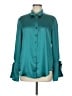 Finley 100% Polyester Teal Long Sleeve Blouse Size M - photo 1