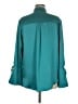 Finley 100% Polyester Teal Long Sleeve Blouse Size M - photo 2