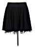 Loop 18 100% Polyester Solid Black Casual Skirt Size 17 - 19 - photo 2