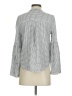Madewell Houndstooth Gray Long Sleeve Blouse Size S - photo 2