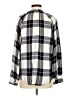Time and Tru Plaid Gray Long Sleeve Blouse Size S - photo 2