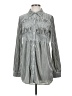 Porter Silver Long Sleeve Blouse Size S - photo 1