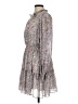 Lini 100% Polyester Paisley Gray Ivory Casual Dress Size M (estimated) - photo 5