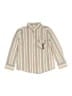 Fore!! Axel & Hudson 100% Cotton Stripes Tan Pink Long Sleeve Button-Down Shirt Size 5 - photo 1
