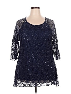 Brittany Black 3/4 Sleeve Blouse